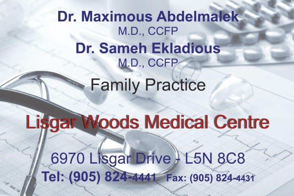 Lisgar Woods Medical Centre - Dr. Maximous Abdelmalek & Dr. Sameh Ekladious