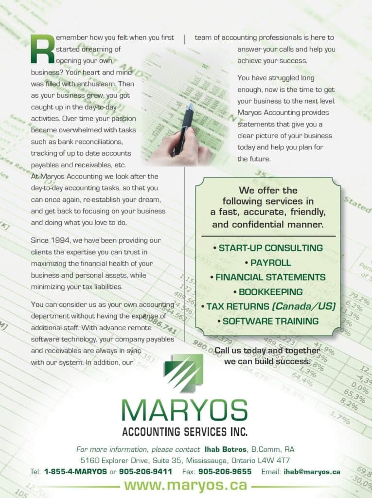 Maryos Accounting Services